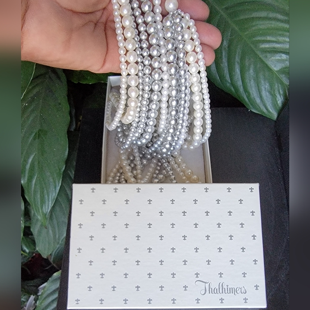 MARVELLA 6 Strain 14 inch Simulated Pearl Necklace 😍 Vintage - Picture 8 of 8